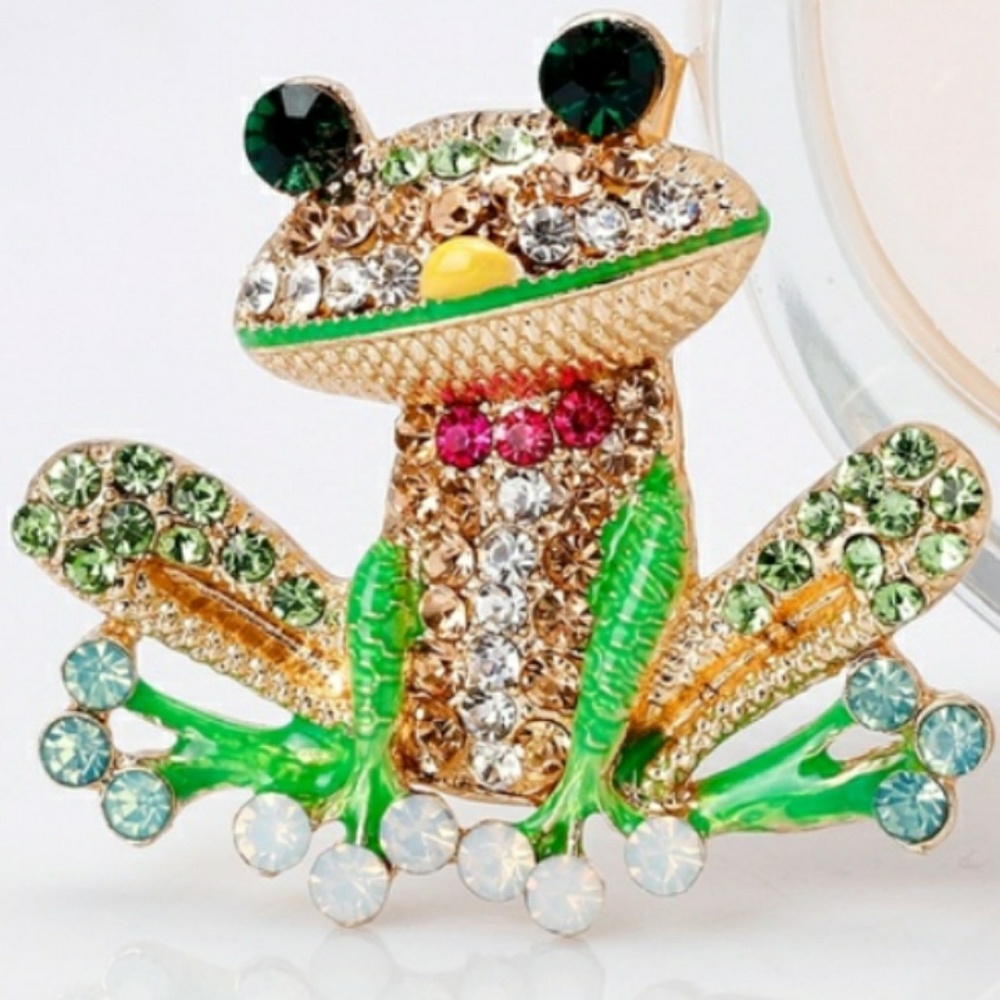 Frog brooch